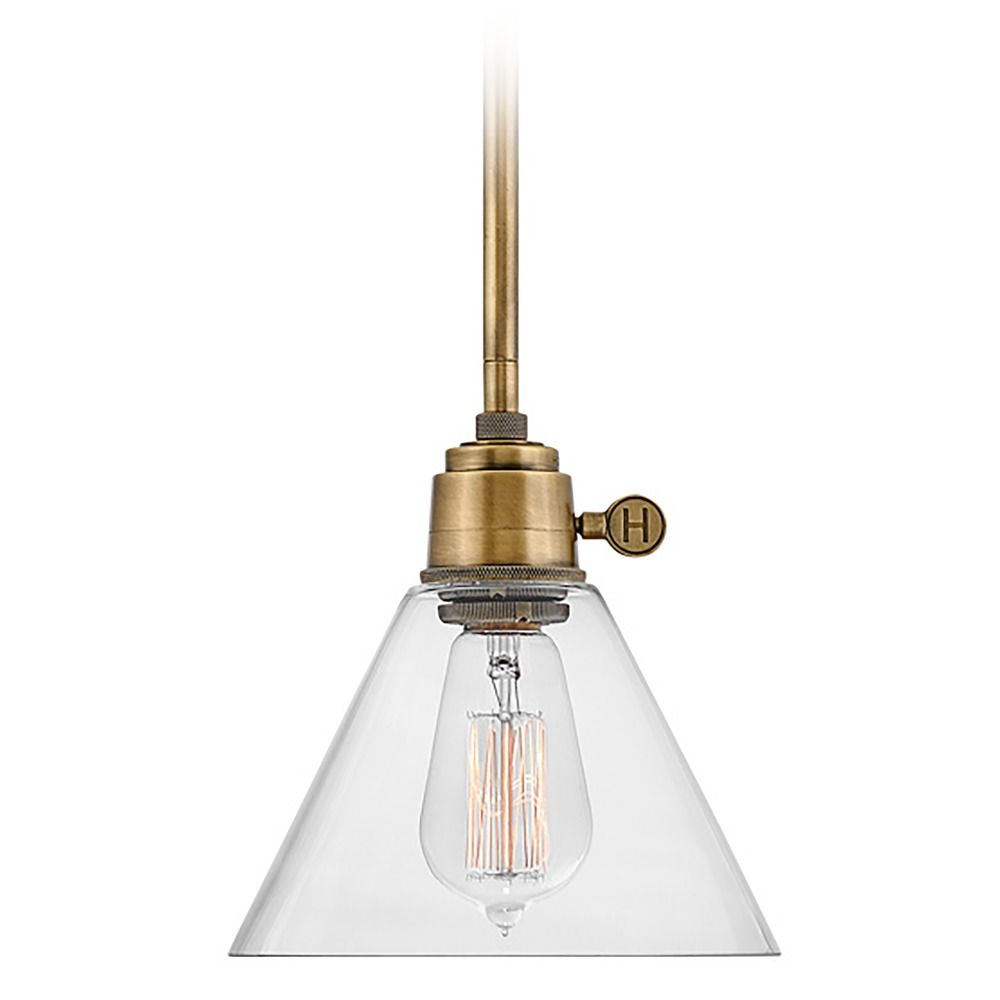 Small Pendant Heritage Brass by Hinkley Lighting | 3697HB-CL |