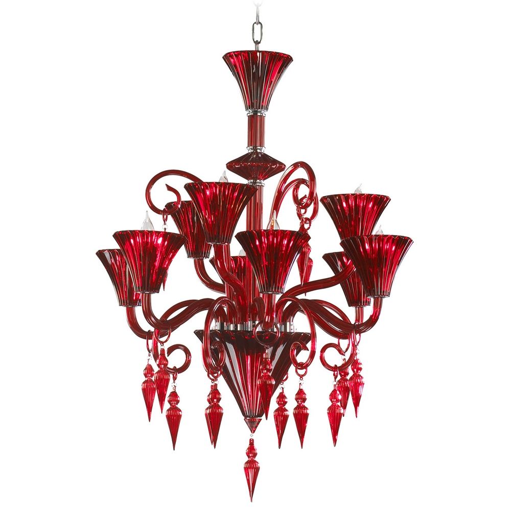 cyan design andretti red chandelier 03045 destination lighting