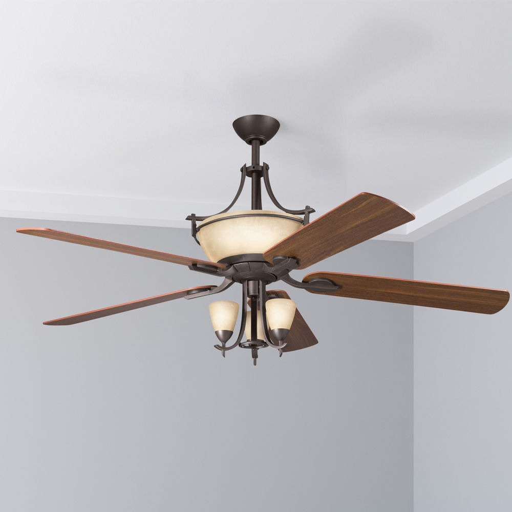 Kichler 60 Inch Ceiling Fan With Five Blades W Uplight 300011oz