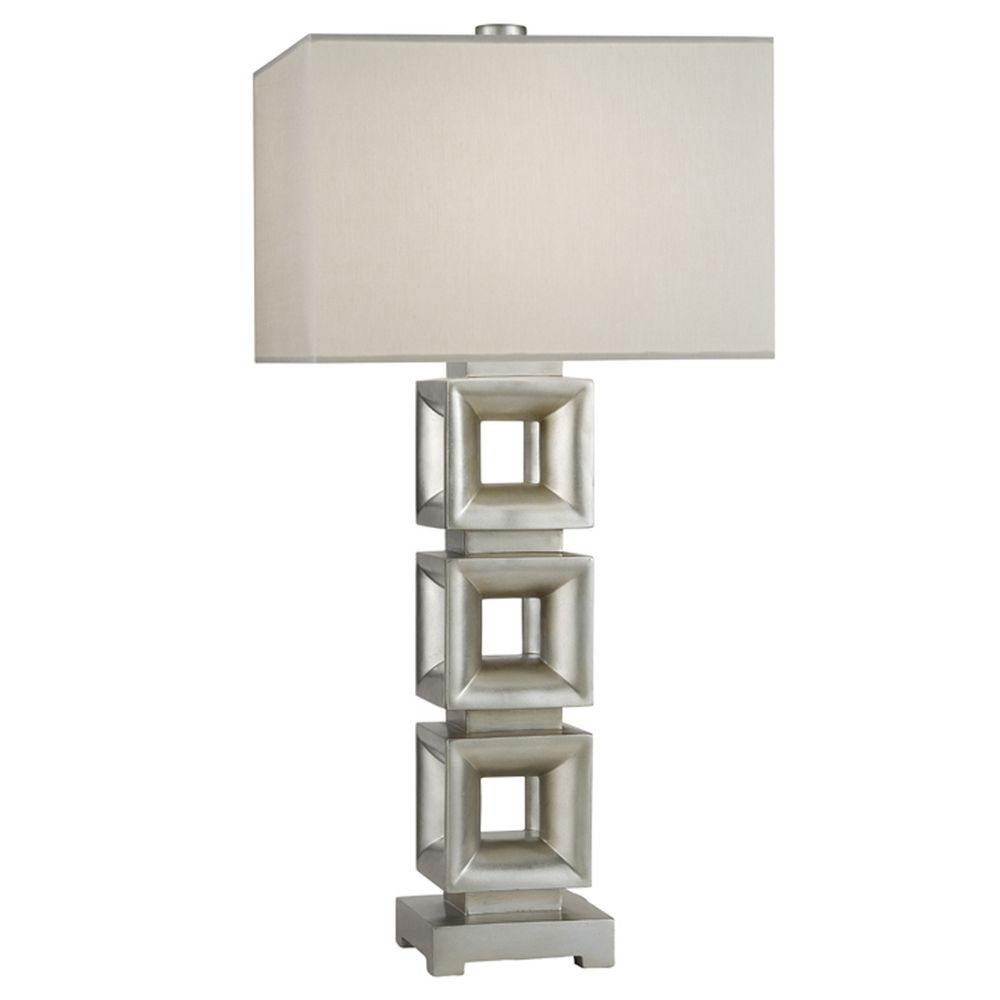 Fine Art Lamps Recollections Platinized Silver Leaf Table Lamp With Rectangle Shade At Destination Lighting Fine Art Lamps Recollections Platinized Silver Leaf Table Lamp With Rectangle Shade At Destination Lighting