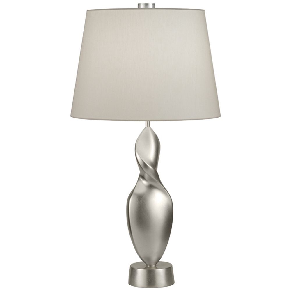 Fine Art Lamps Recollections Platinized Silver Leaf Table Lamp With Drum Shade At Destination Lighting Fine Art Lamps Recollections Platinized Silver Leaf Table Lamp With Drum Shade At Destination Lighting