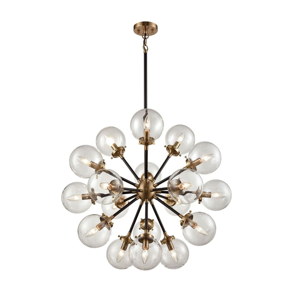 Mid Century Modern Chandelier Black Gold Boudreaux By Elk Lighting Mid Century Modern Chandelier Black Gold Boudreaux By Elk Lighting Alt1