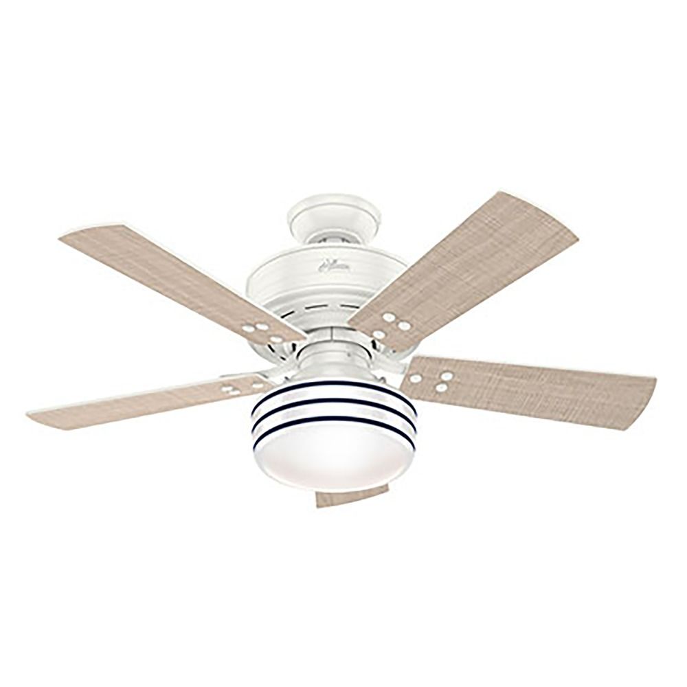 Hunter 44 Inch Fresh White Led Ceiling Fan With Light With Hand