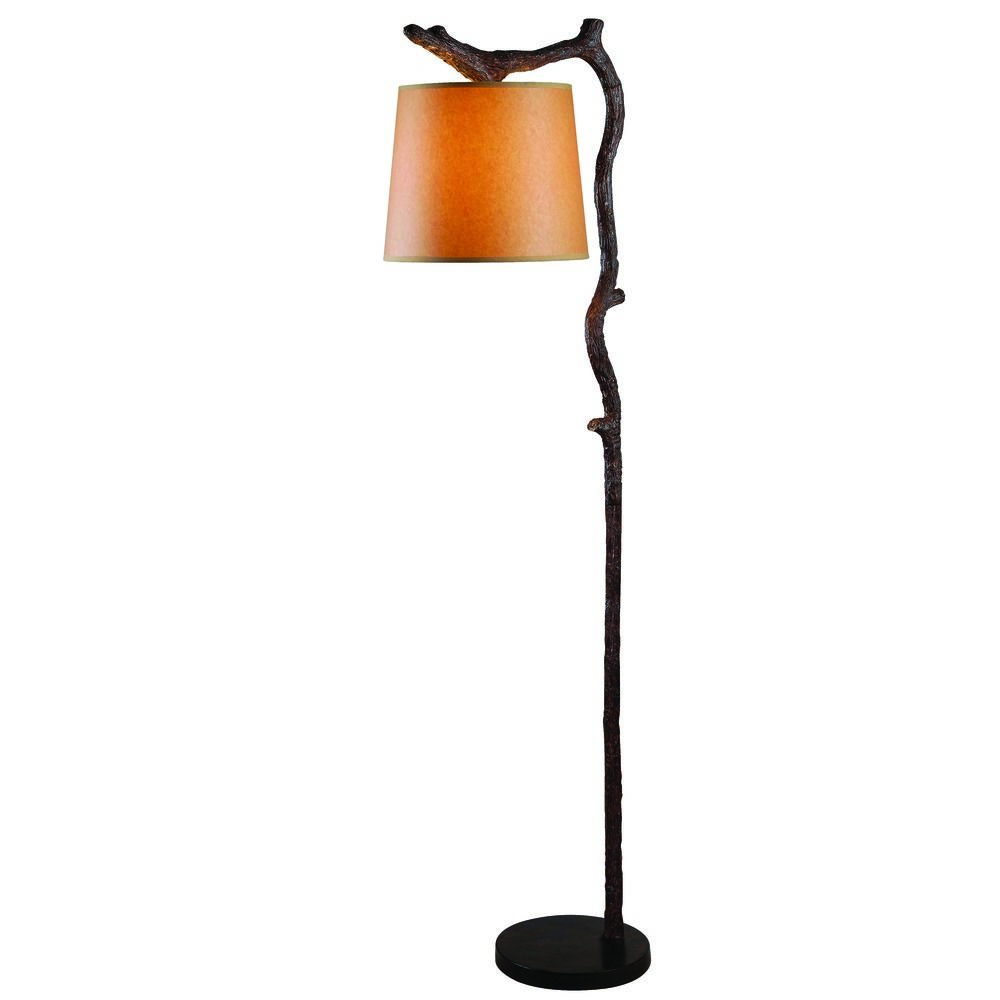 Kenroy Home Lighting Overhang Bronzed Floor Lamp With Empire Shade Kenroy Home Lighting Overhang Bronzed Floor Lamp With Empire Shade 32452brzd