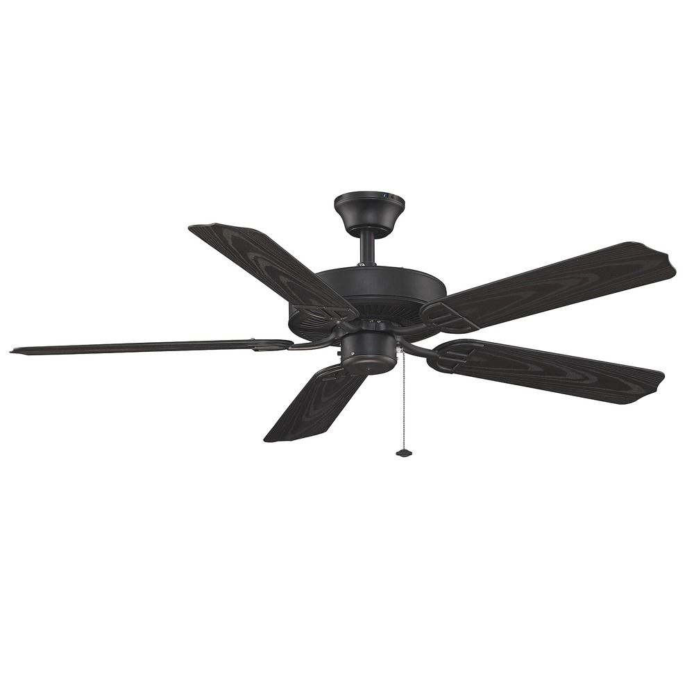 Fanimation Fans Aire Decor Black Ceiling Fan Without Light ...