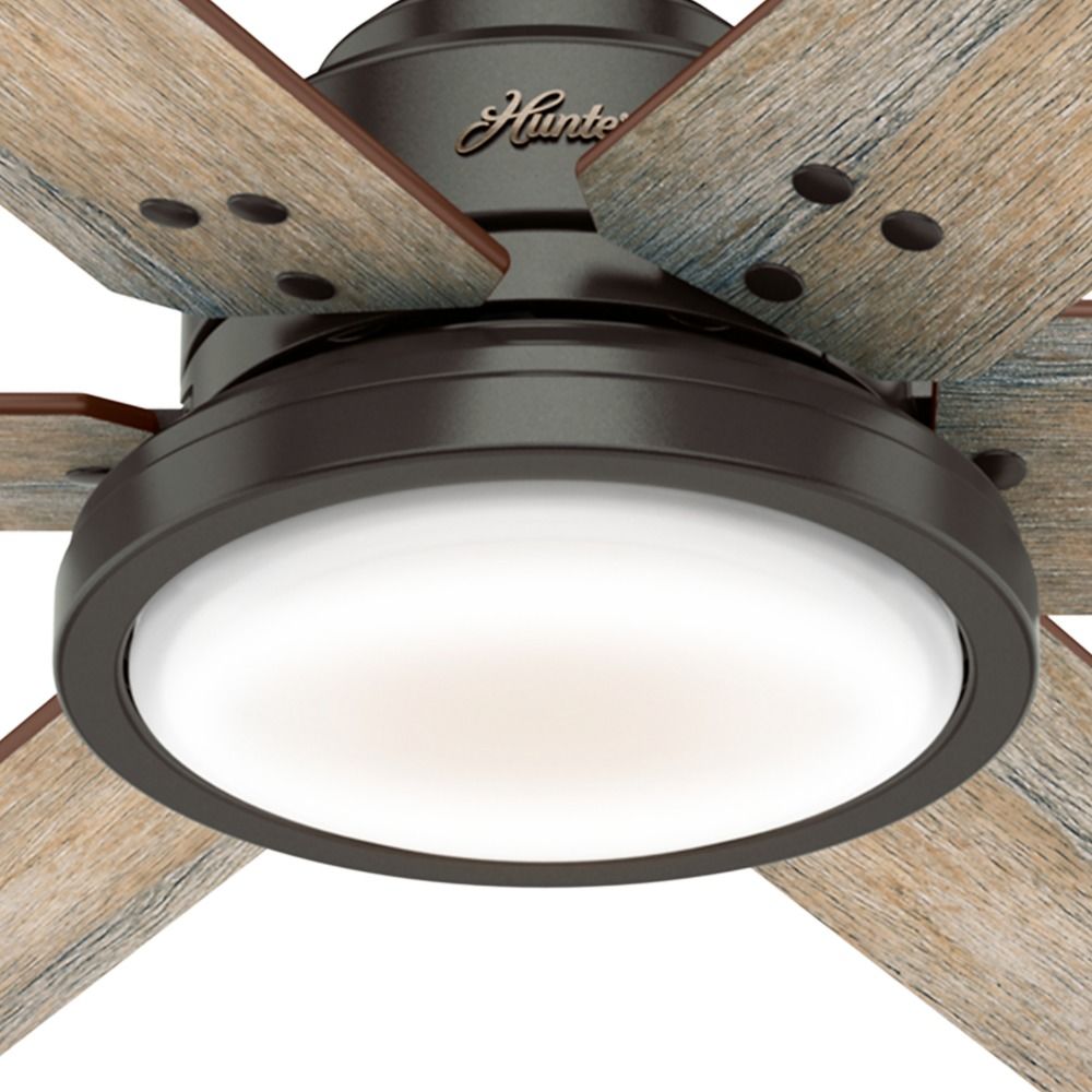 Hunter 60 Inch Le Bronze Led Ceiling