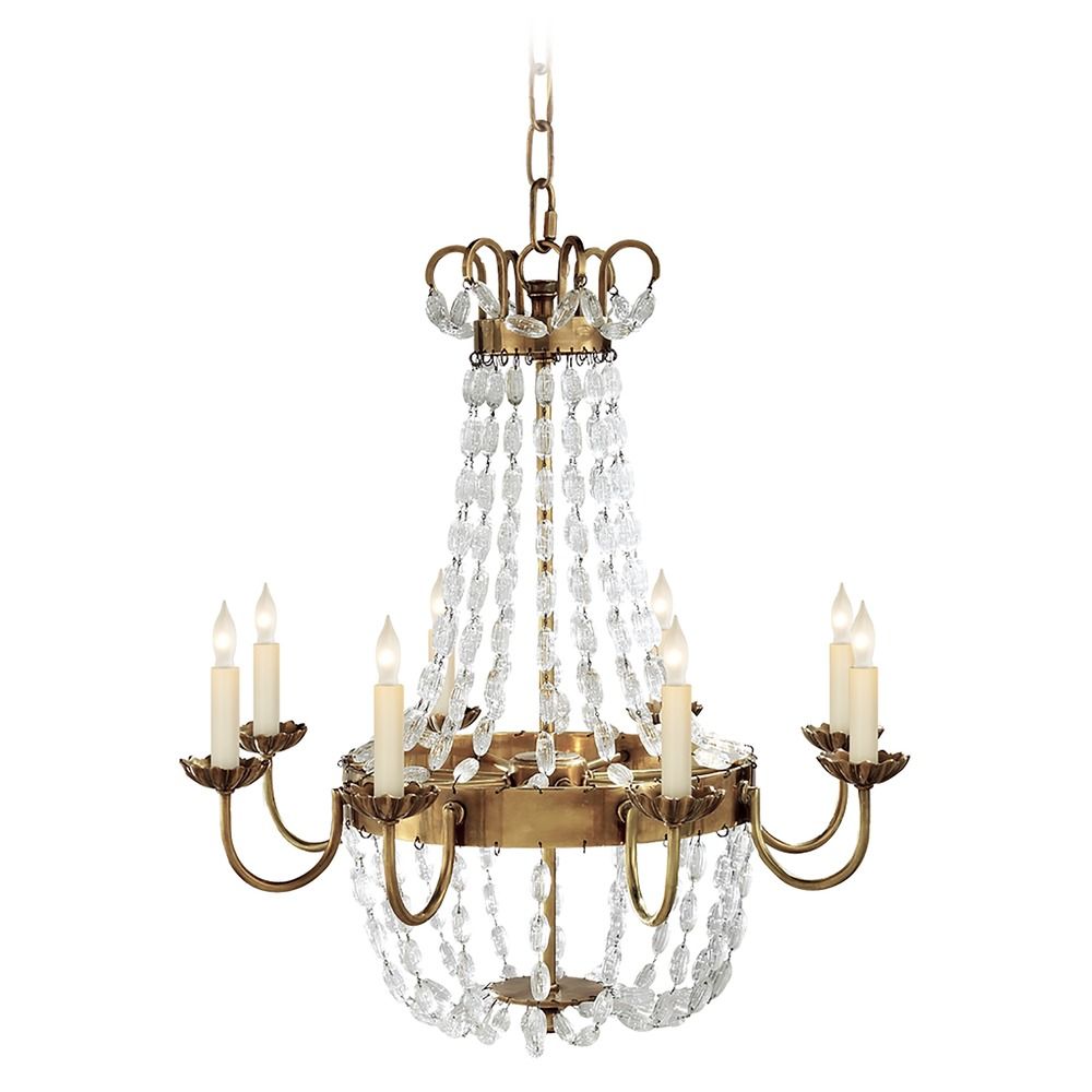 E.F. Chapman Paris Flea Market Chandelier in Brass by Visual Comfort  Signature at Destination Lighting