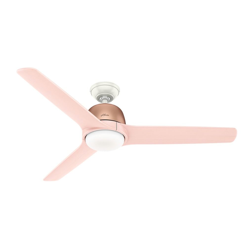 Hunter 54 Inch Satin Copper Led Ceiling Fan With Light Hand 54 Inch Satin Copper Led Ceiling Fan