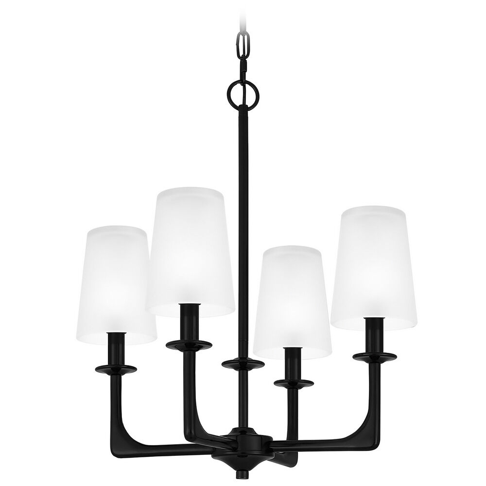 Hough 18Inch Chandelier in Mystic Black by Quoizel Lighting HOG5018K