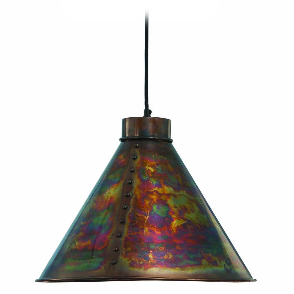 Kenroy Home Lighting Cuprum Flamed Copper Pendant Light With Coolie Kenroy Home Lighting Cuprum Flamed Copper Pendant Light With Coolie Shade