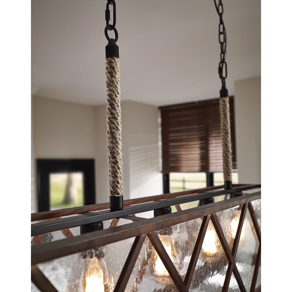 Seeded Gl Island Light Weathered Oak Oil Rubbed Bronze Feiss Seeded Gl Island Light Weathered Oak Oil Rubbed Bronze Feiss Lighting Rm2