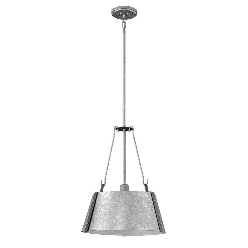 Industrial Galvanized Pendant Light by Hinkley 3394GV Destination Lighting