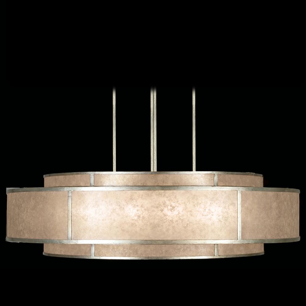 Fine Art Lamps Singapore Moderne Silver Leaf Pendant Light With Drum Image