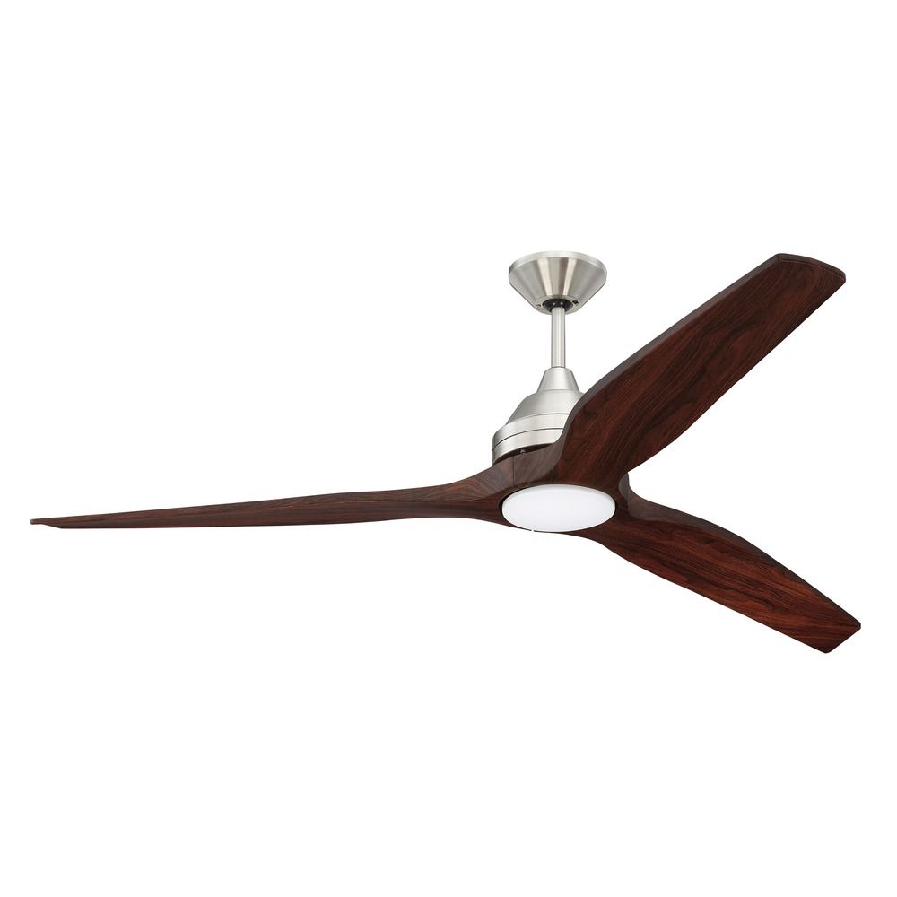 Craftmade Lighting Limerick Brushed Polished Nickel Led Ceiling Fan With Light At Destination Lighting
