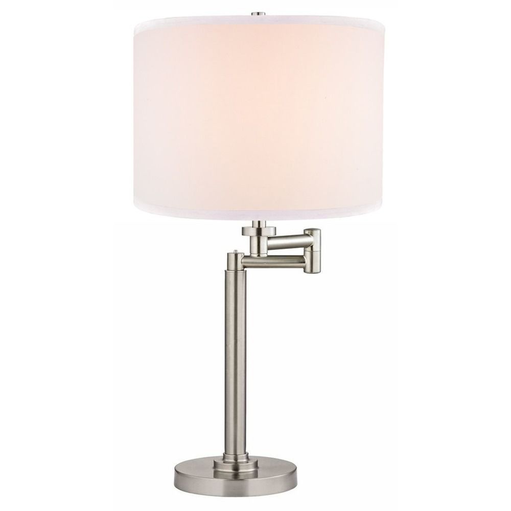 Swing Arm Table Lamp With White Linen Shade 1902 09 Sh9554 Design Classics Lighting Swing Arm Table Lamp With White Linen Shade 1902 09 Sh9554