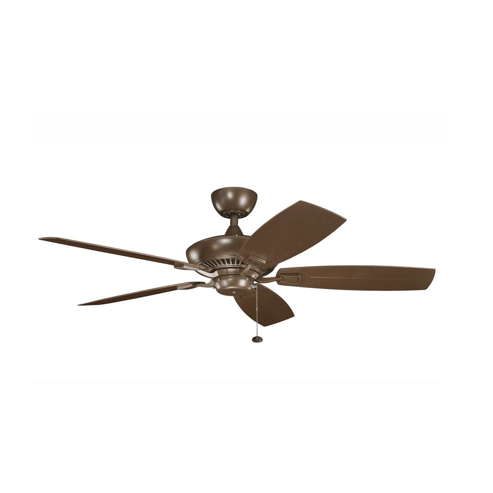 Kichler Ceiling Fan Without Light In Coffee Mocha Finish