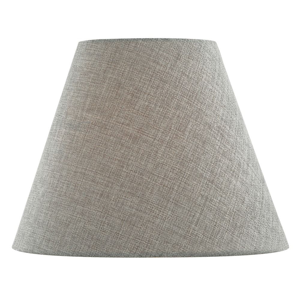 Charcoal Empire Fabric Lamp Shade With Spider Assembly At Destination Lighting