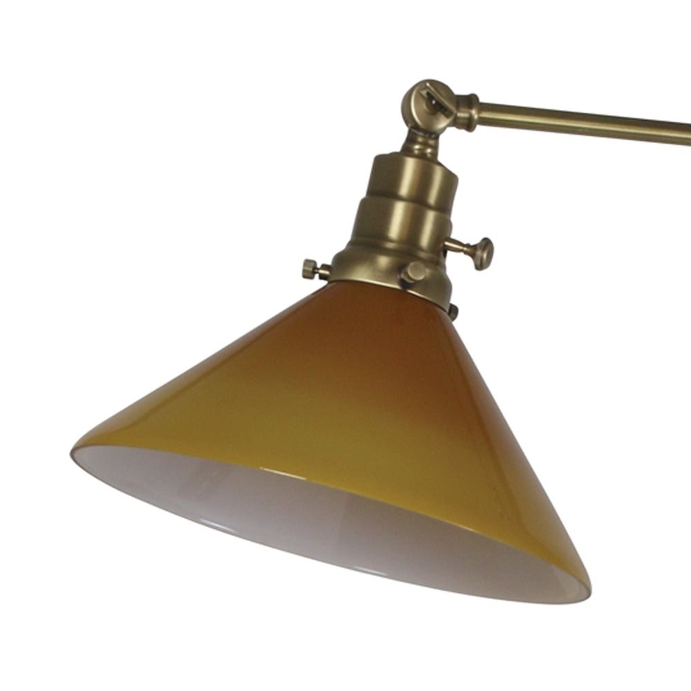 House Of Troy Otis Antique Brass Floor Lamp With Conical Shade House Of Troy Otis Antique Brass Floor Lamp With Conical Shade Alt1