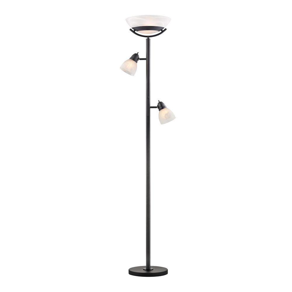 Torchiere Lamp With Alabaster Directional Lights Dark Bronze Black Design Classics Lighting Torchiere Lamp With Alabaster Directional Lights Dark Bronze Black 805 46