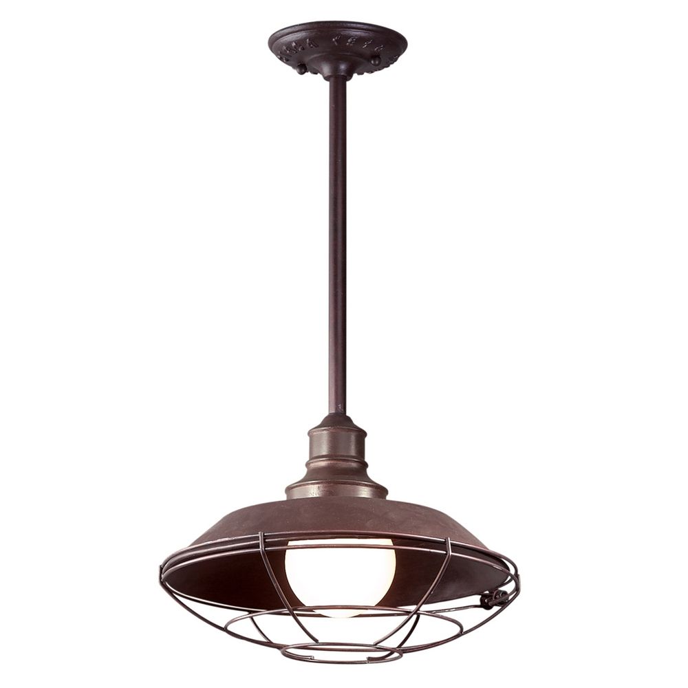 Barn Light Outdoor Hanging Old Rust Circa 1910 By Troy Barn Light Outdoor Hanging Old Rust Circa 1910 By Troy Lighting Alt1