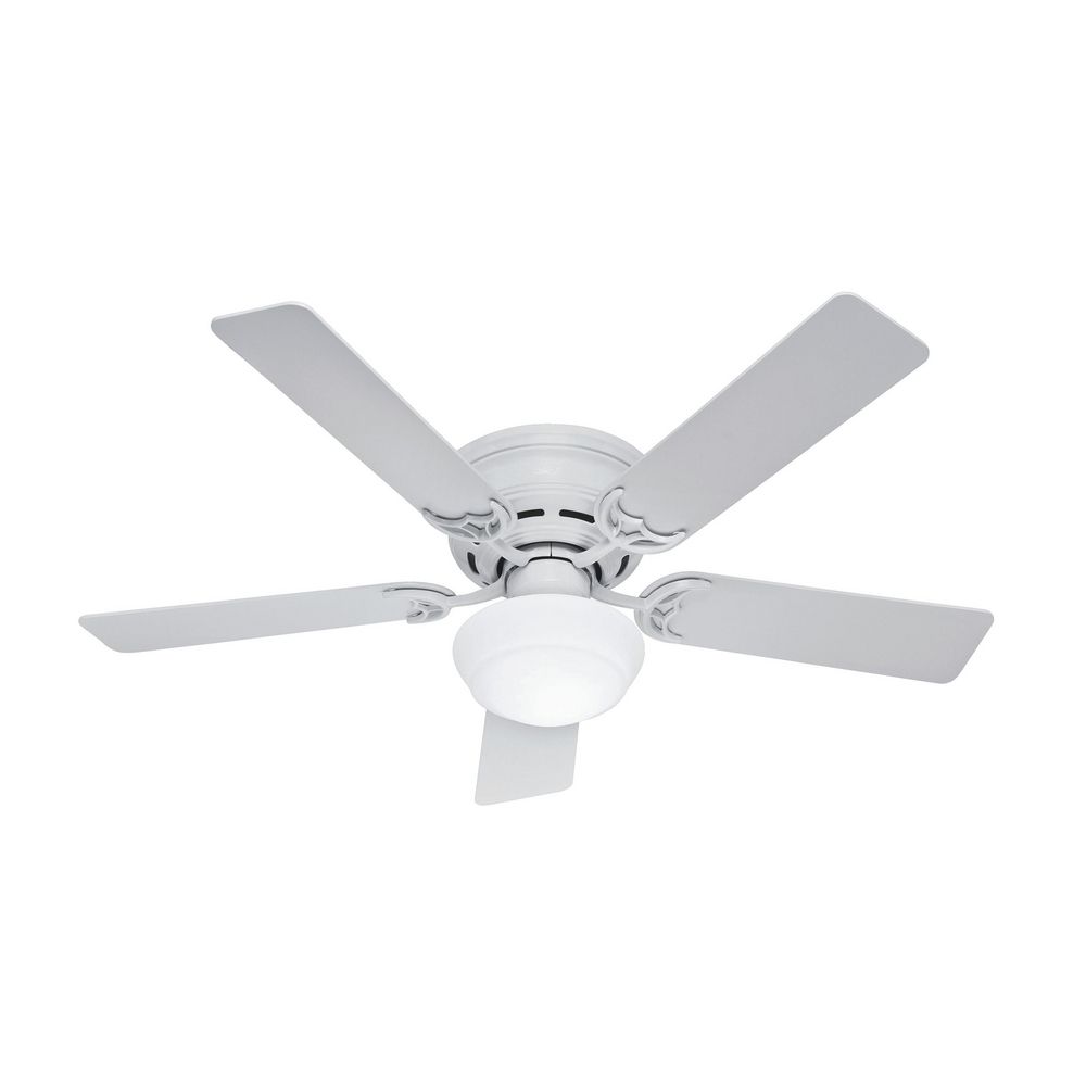 Hunter Fan 52 inch Low Profile White Ceiling Fan 
