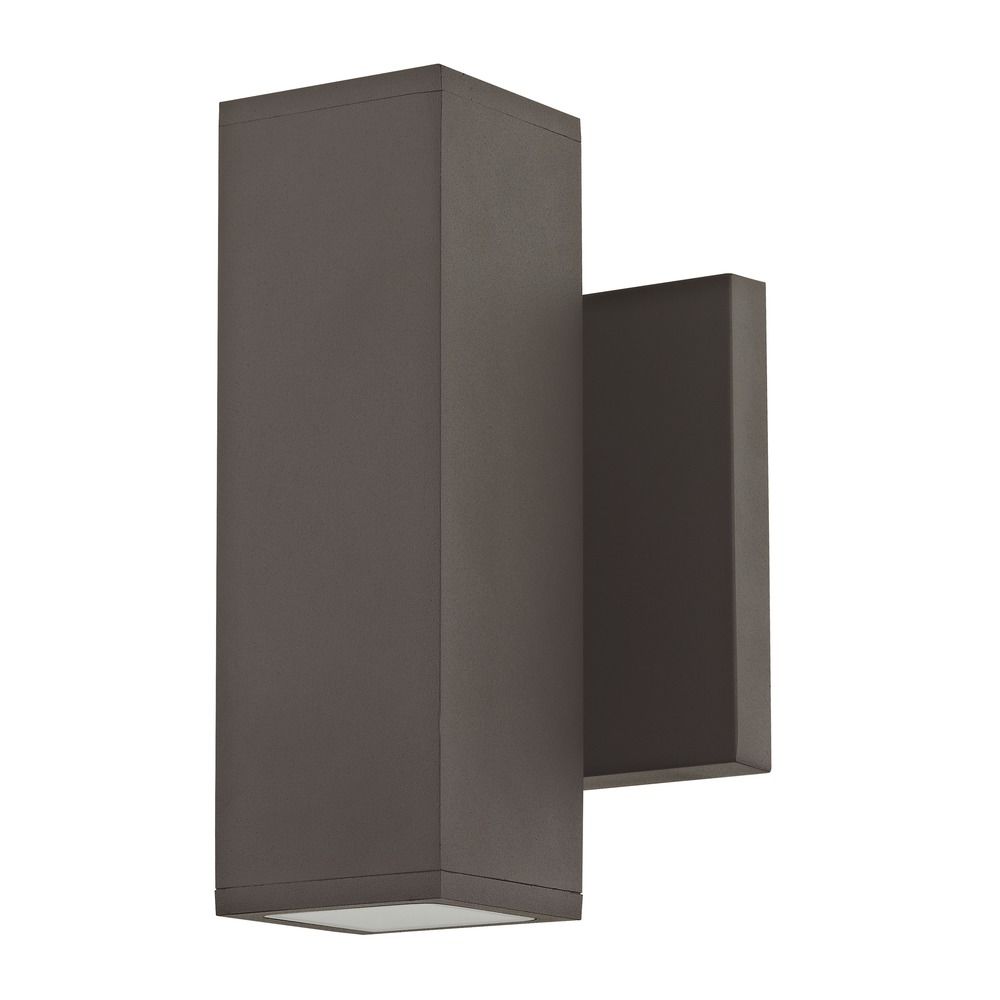 Led Square Cylinder Outdoor Wall Light Up Down Bronze 2700k 1774 Led Square Cylinder Outdoor Wall Light Up Down Bronze 2700k Off