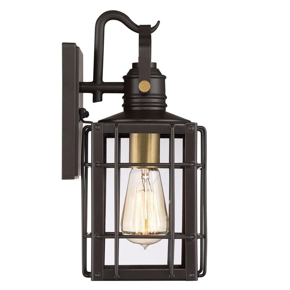 quoizel lighting west oak western bronze outdoor wall light