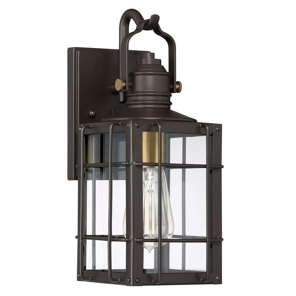 Quoizel Lighting West Oak Western Bronze Outdoor Wall Light Quoizel Lighting West Oak Western Bronze Outdoor Wall Light Off