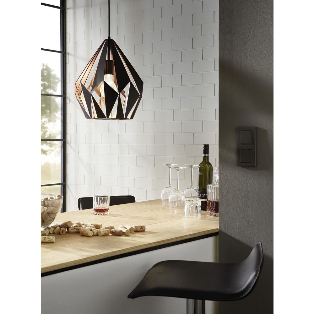 Carlton copper floor lamp top