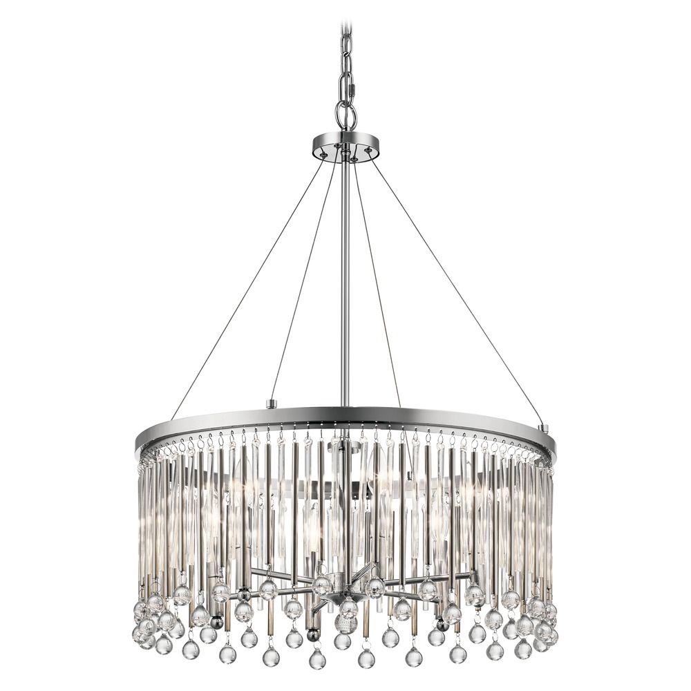 Piper 24Inch Chrome Crystal Pendant by Kichler Lighting 43723CH