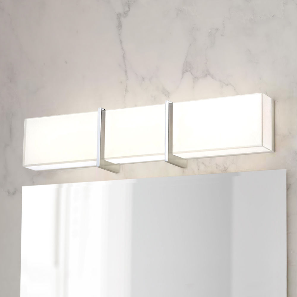 High Rise Linear LED Bathroom Light in Chrome Finish 2922-77-L  Destination Lighting