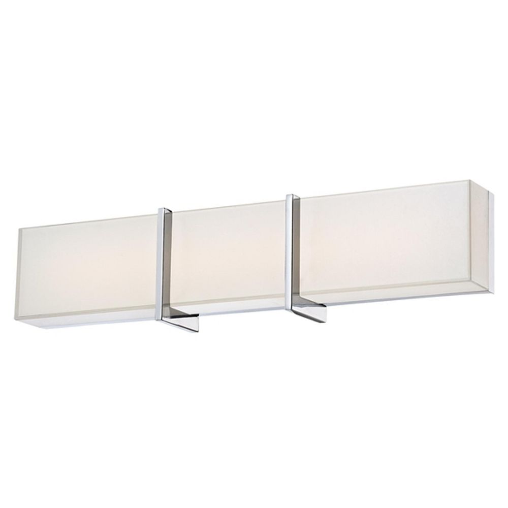 Minka Lighting High Rise Led Bathroom Light In Chrome Finish