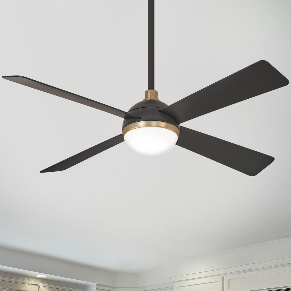 Minka-Aire F623L-BC/SBR Orb 54 Inch Ceiling Fan with Integrated 16W LED Light 
