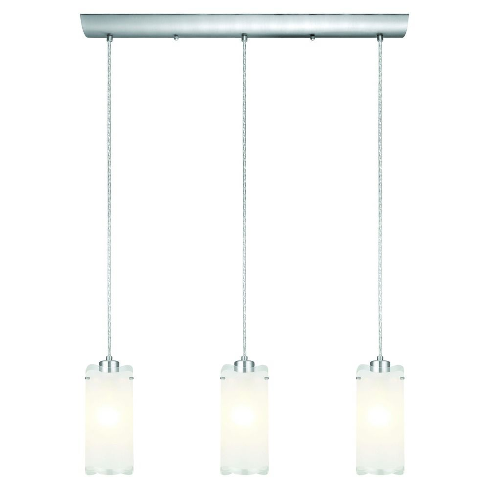 Eglo Felice Matte Nickel Multi Light Pendant With Cylindrical Shade Image