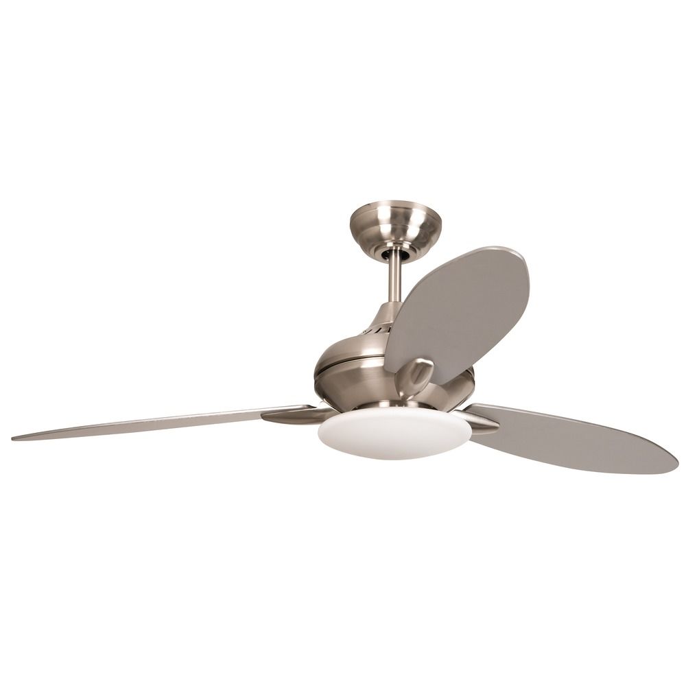 Craftmade Lighting Loris Stainless Steel Ceiling Fan With Light At Destination Lighting