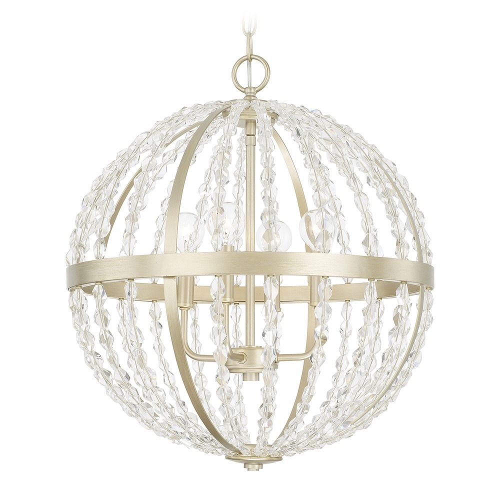 Capital Lighting Camille Soft Gold Pendant Light 310741SF