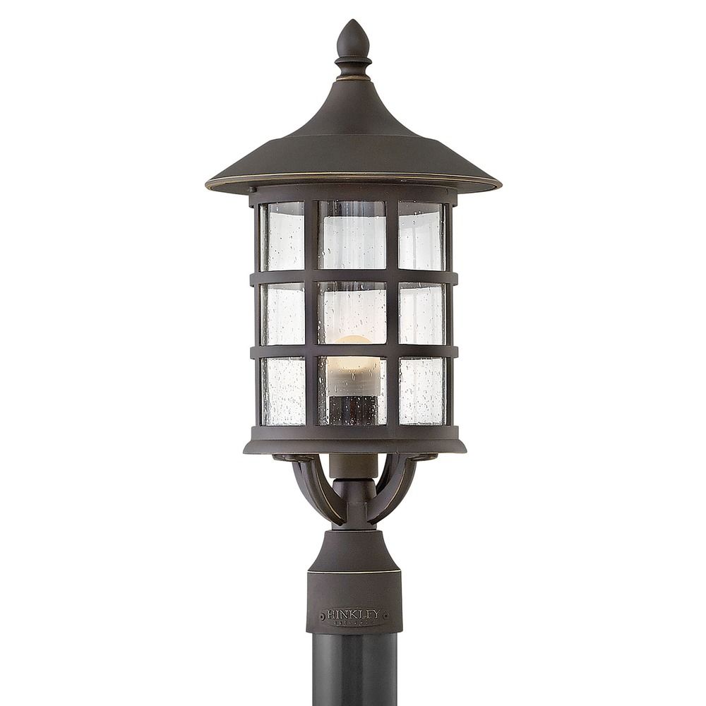 Hinkley Lighting Freeport Oil Rubbed Bronze LED Post Light ... Hinkley Lighting Freeport Oil Rubbed Bronze LED Post Light ...