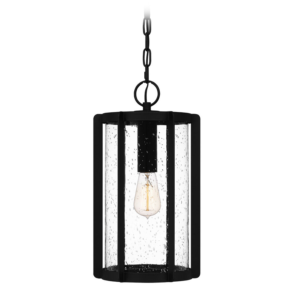 Hazel Outdoor Hanging Light in Earth Black by Quoizel Lighting