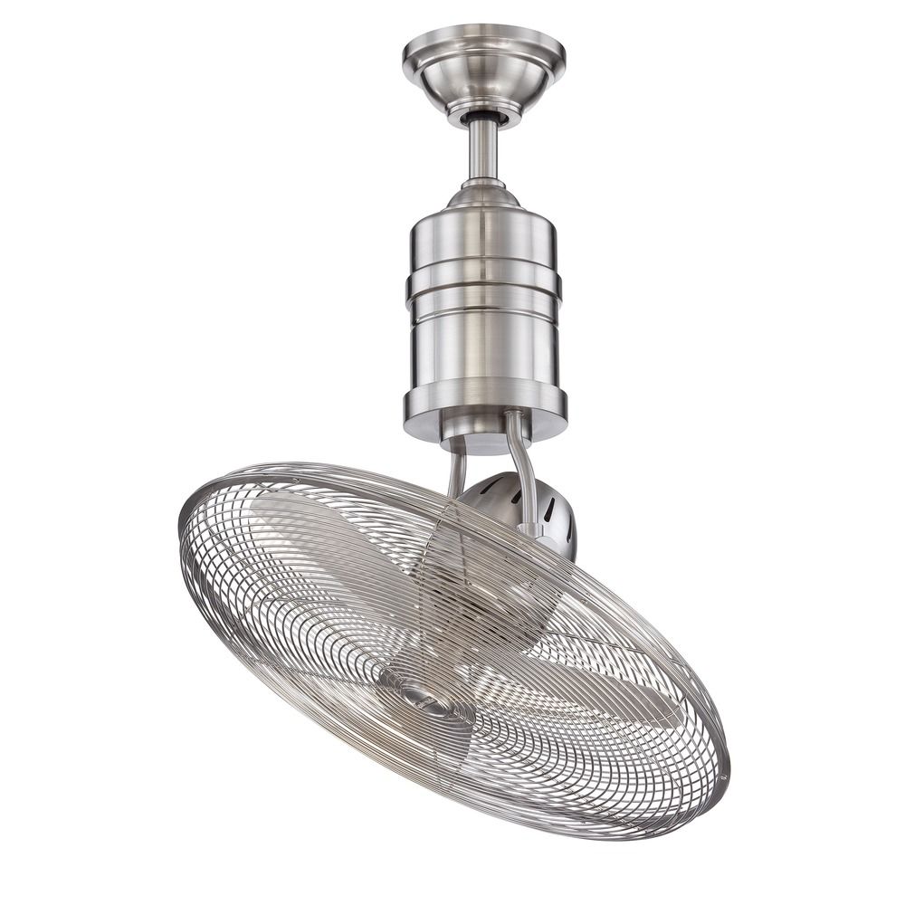 Craftmade Lighting Bellows Iii Stainless Steel Ceiling Fan Without