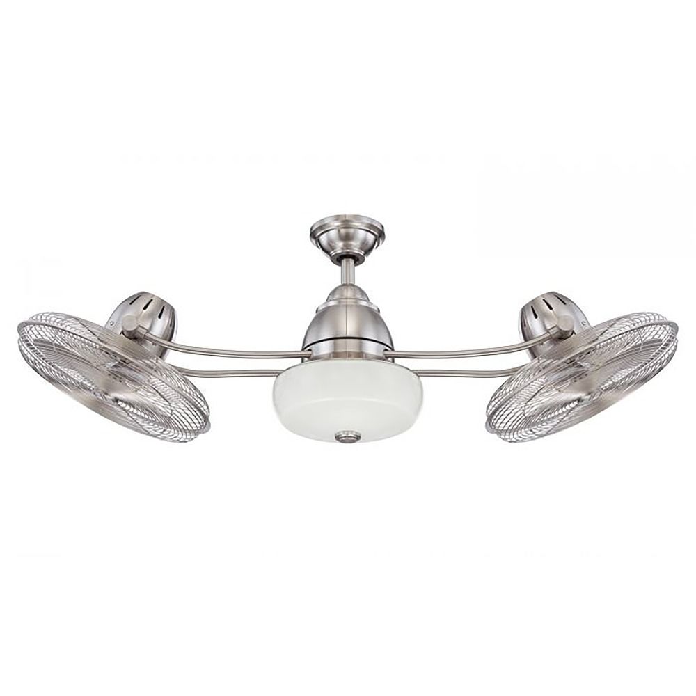 Craftmade Lighting Bellows Ii Stainless Steel Ceiling Fan With Light At Destination Lighting
