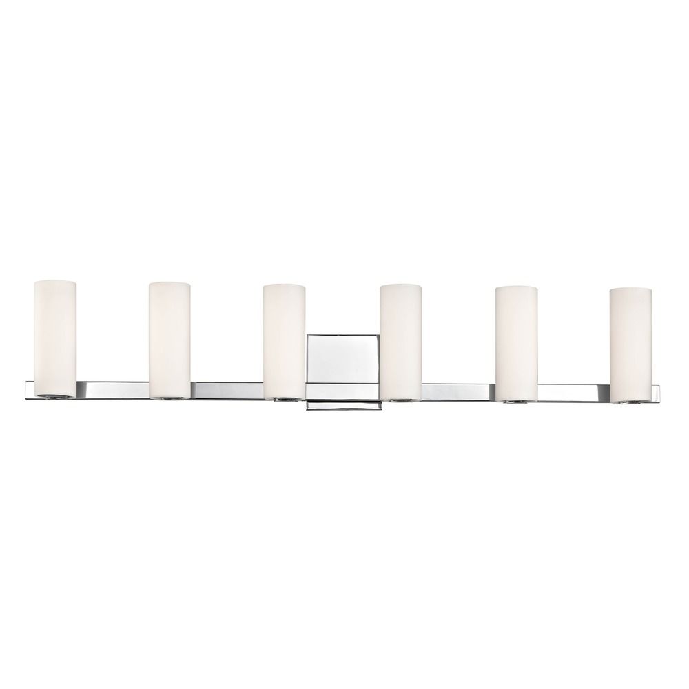 Modern Led 6 Light Vanity Light Chrome Finish 3296 26 Destination Lighting