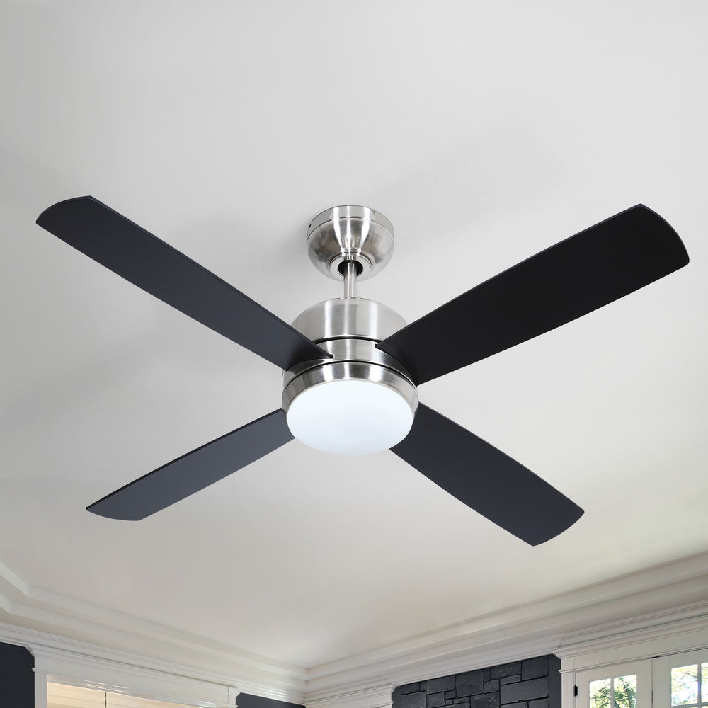 Craftmade Lighting Montreal Stainless Steel Ceiling Fan With Light Montreal Stainless Steel Ceiling Fan