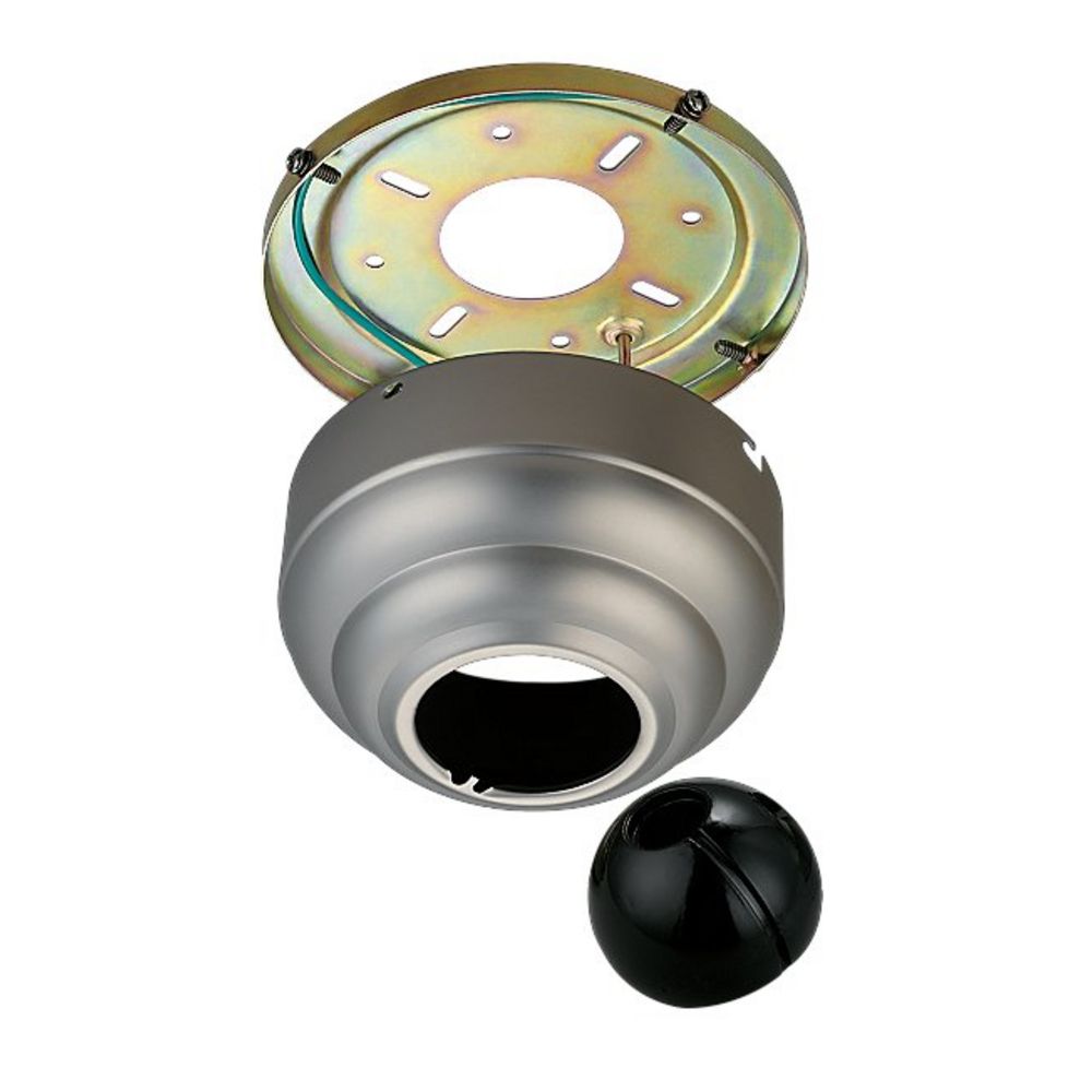 Slope Ceiling Adapter in Brushed Pewter by Visual Comfort & Co Fan