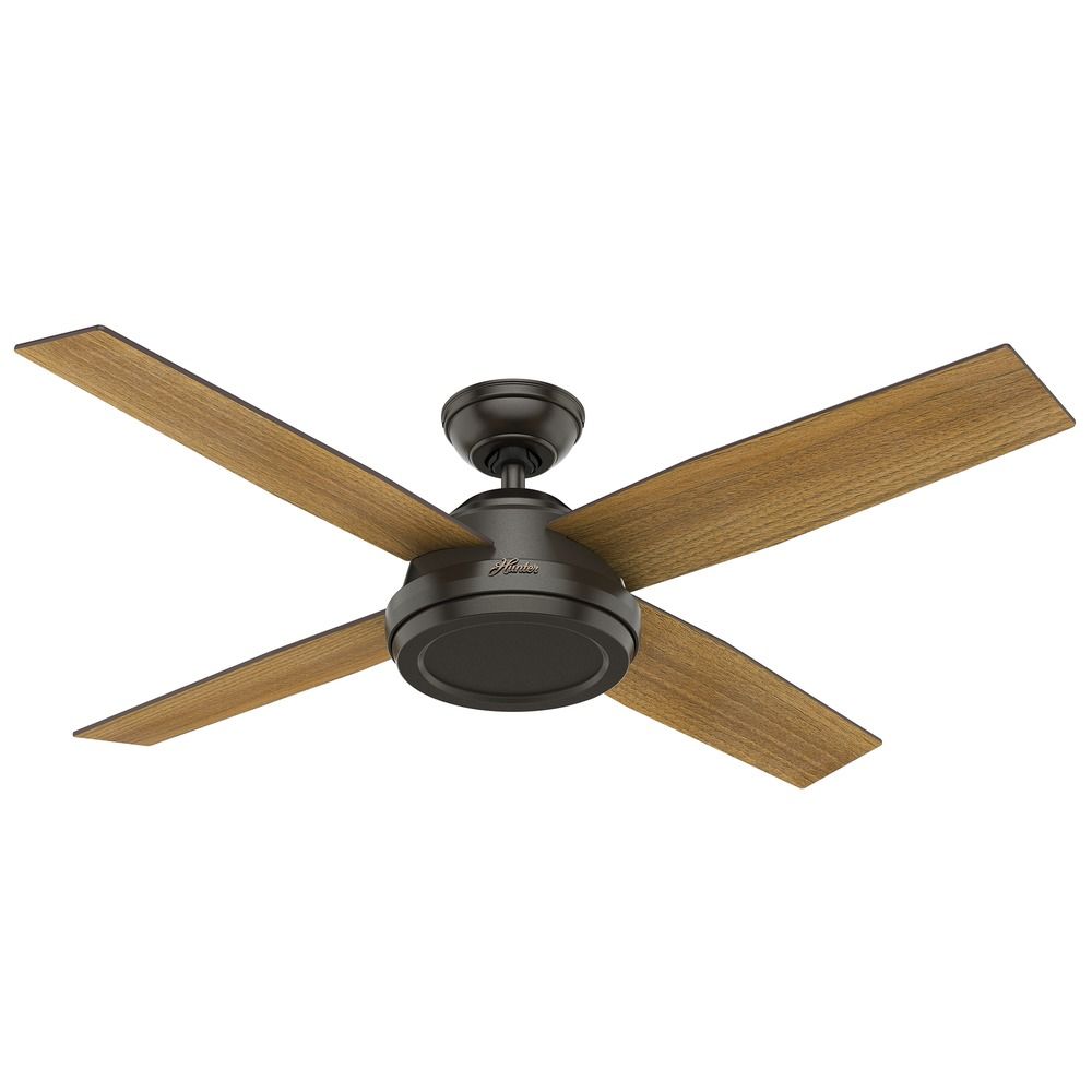 Hunter 52 Inch Le Bronze Remote Controlled Ceiling Fan Without Bronze Remote Controlled Ceiling Fan