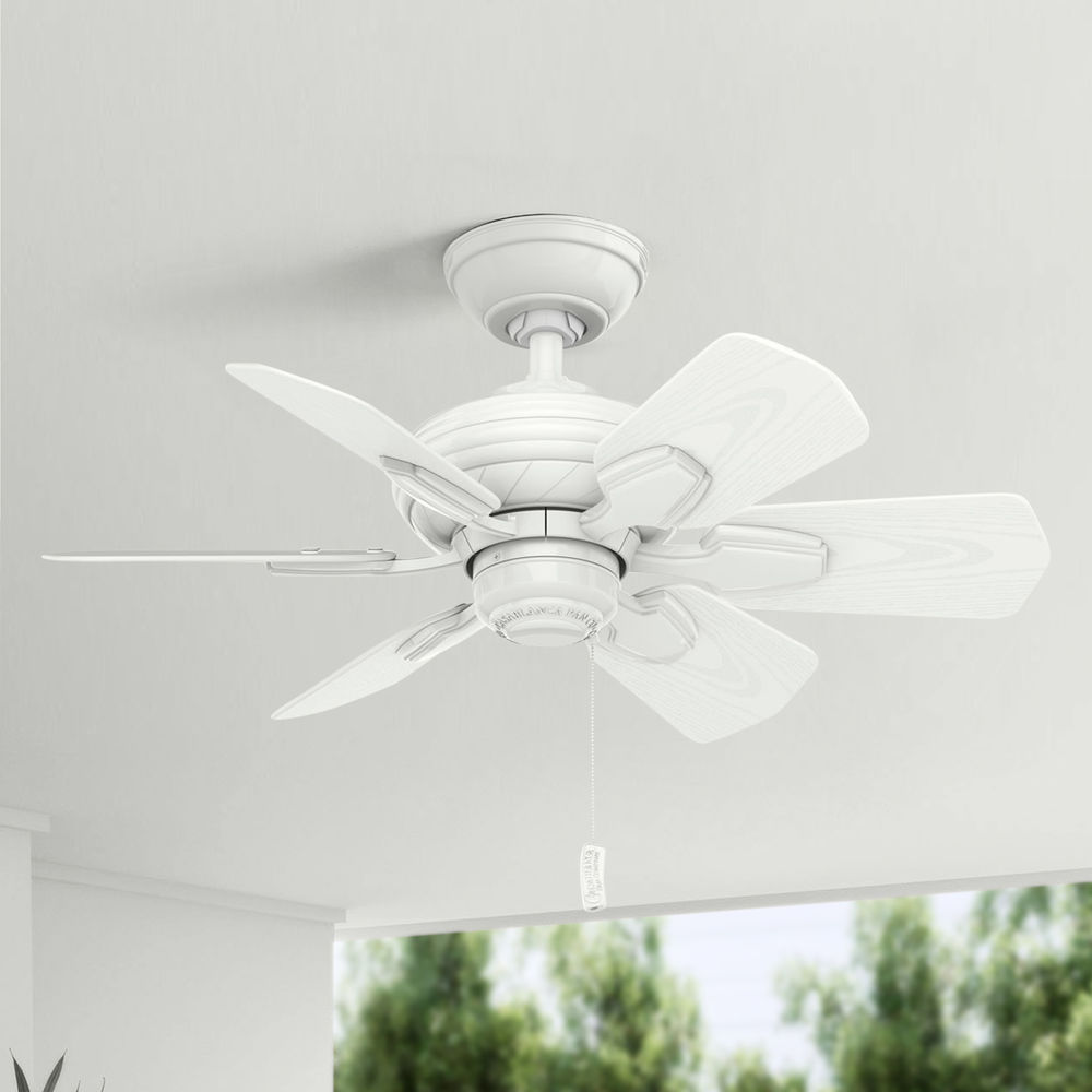 Casablanca Fan Co Wailea Snow White Ceiling Fan Without Light 59523 Destination Lighting