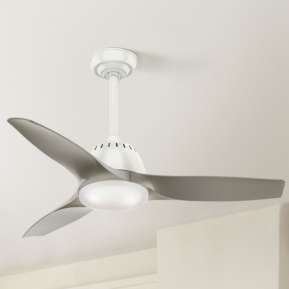 Casablanca Fan Co Wisp Fresh White Led Ceiling Fan With Light 59149 Destination Lighting