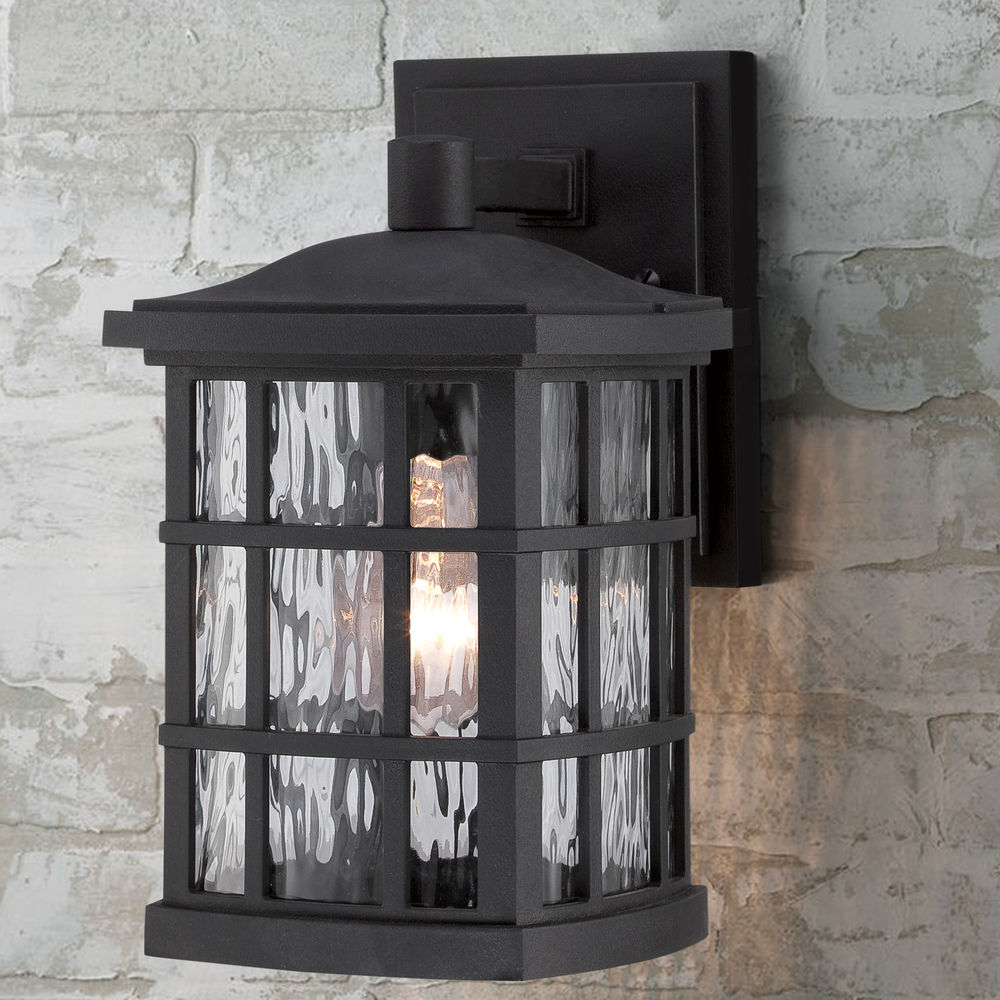 Quoizel Stonington Mystic Black Outdoor Wall Light | SNN8406K ...