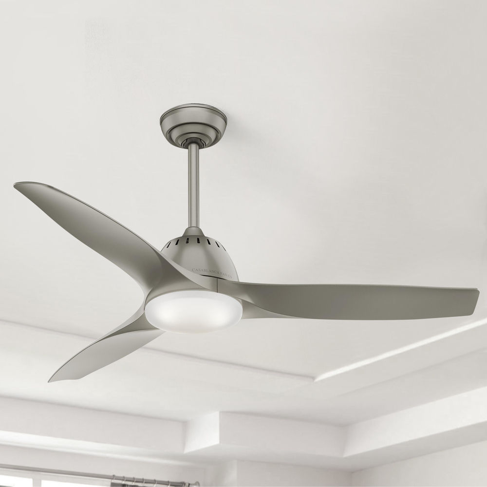 Casablanca Fan Co Wisp Pewter Led Ceiling Fan With Light 59152 Destination Lighting