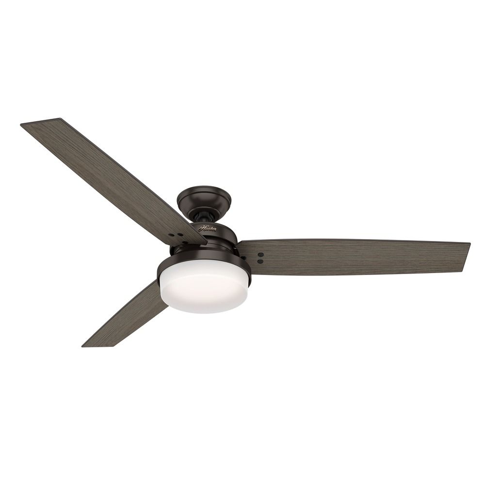 Hunter 60-Inch Premier Bronze LED Ceiling Fan with Light ...