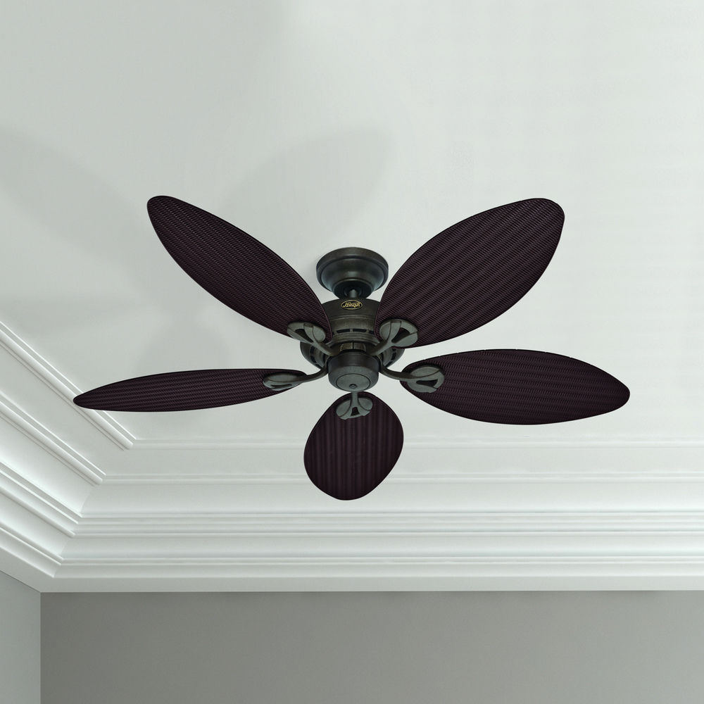 Hunter Fan Company Bayview Provencal Gold Ceiling Fan Without Light At Destination Lighting